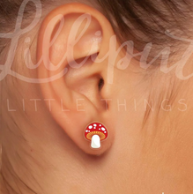 Load image into Gallery viewer, Lilliput Little Things Mushroom Earrings