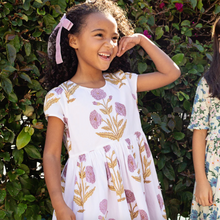 Load image into Gallery viewer, Pink Chicken Girls Marisol Dress Lavender Dandelion