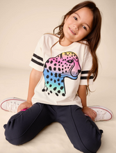 Load image into Gallery viewer, Tea Collection Jaguar Sporty Graphic Tee Chalk Size 2 Years