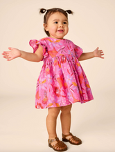 Load image into Gallery viewer, Tea Collection Ruffle Sleeve Baby Dress Set Brazilian Painted Floral Size 6-9m