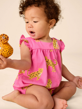 Load image into Gallery viewer, Tea Collection Flutter Baby Romper Sweet Jaguars Size 9-12m