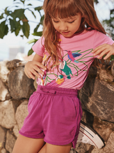 Load image into Gallery viewer, Tea Collection Pom-Pom Gym Shorts Mulberry Size 6