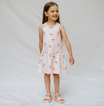 Load image into Gallery viewer, Miles The Label Cherry Print On Blush Racerback Jersey Dress