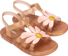 Load image into Gallery viewer, Mini Melissa Hip Bloomy Baby Jelly Sandal Pearlish Brown Pink