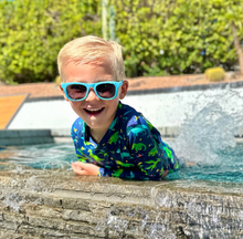 Load image into Gallery viewer, Jan & Jul Urban Xplorer Sunglasses Black Lenses Sky Blue