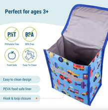 Load image into Gallery viewer, Wildkin Trains, Planes & Trucks Lunch Bag