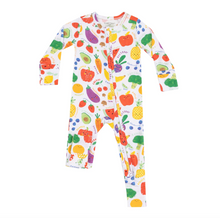 Load image into Gallery viewer, Angel Dear Eat The Rainbow 2 Way Zipper Footie Size NB