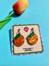 Load image into Gallery viewer, Not Picasso Mini Oranges Earrings