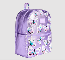 Load image into Gallery viewer, State Bags Metallic Kane Double Pocket 3D Butterflies