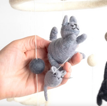 Load image into Gallery viewer, The Winding Road Baby Moblie Cat and Mouse