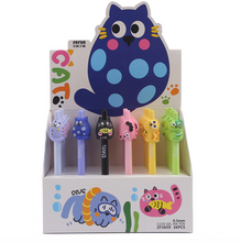 Load image into Gallery viewer, Cat Retractable Gel Pen