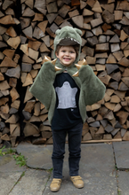 Load image into Gallery viewer, Great Pretenders Green T-Rex Cuddle Cape
