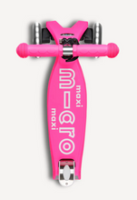 Load image into Gallery viewer, Micro Kickboard Maxi Deluxe Foldable LED Pink