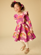 Load image into Gallery viewer, Tea Collection Ruffle Shoulder Ballet Dress Tiger & Peony