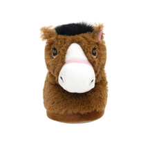 Load image into Gallery viewer, Robeez Brown Meadow Light Up Slipper