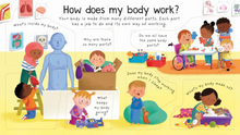 Load image into Gallery viewer, Usborne Lift-the-flap First Questions and Answers How Does My Body Work? Book