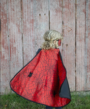 Load image into Gallery viewer, Great Pretenders Spider Bat Reversible Cape and Mask