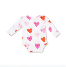 Load image into Gallery viewer, Angel Dear Happy Hearts Lap Shoulder Bodysuit