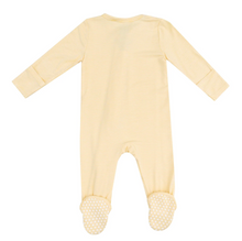 Load image into Gallery viewer, Angel Dear Stripe Baby Chicks 2 Way Zipper Footie Size 9-12M