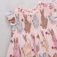 Load image into Gallery viewer, Pink Chicken Baby Girls Stevie Dress Set Vintage Bunnies