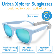 Load image into Gallery viewer, Jan & Jul Light Blue Sunglasses Aurora Lenses Size M (2-6y)