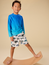 Load image into Gallery viewer, Tea Collection Long Sleeve Rash Guard Imperial Blue Swim Top