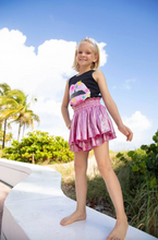 Load image into Gallery viewer, Lola And The Boys Metallic Skirt Hot Pink