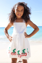 Load image into Gallery viewer, Lola And The Boys Sweet Cherry Summer Dress White