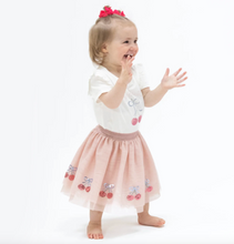Load image into Gallery viewer, Angel Dear Tutu Skirt with Bike Shorts Sweet Bows Cherries