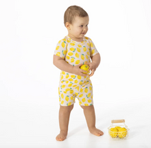 Load image into Gallery viewer, Angel Dear Loungewear Short Set Sunny Lemons
