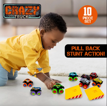 Load image into Gallery viewer, Crazy Truck Die Cast Pull Back Trucks 10 Piece Set