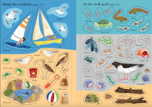 Load image into Gallery viewer, Usborne Little First Stickers Seashore Book