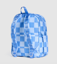 Load image into Gallery viewer, State Bags Kane Double Pocket Backpack Charms Blue Checkerboard