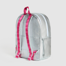 Laden Sie das Bild in den Galerie-Viewer, State Bags Metallic Kane Double Pocket Backpack Happy Fuzzy Hearts