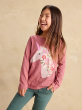 Laden Sie das Bild in den Galerie-Viewer, Tea Collection Floral Unicorn Graphic Tee – Orchid Mauve