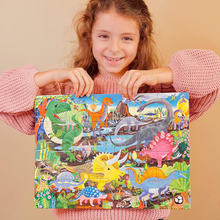 Laden Sie das Bild in den Galerie-Viewer, Eeboo 20-teiliges Puzzle Dinosaurierland