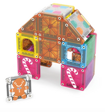 Load image into Gallery viewer, Magna-Tiles microMAGS Gingerbread House 24 Piece Travel Set
