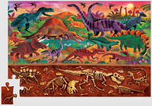 Load image into Gallery viewer, Crocodile Creek Holographic Dinosaur Puzzle 50 Pieces