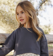 Load image into Gallery viewer, Rylee + Cru Sweatshirt Dress Vintage Fleur
