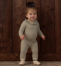 Load image into Gallery viewer, Rylee + Cru Ruffle Collar Bodysuit Sage