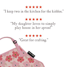 Load image into Gallery viewer, Urban Infant Little Helper Kids Apron, Washable Cotton/Poly - Poppies