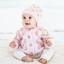 Load image into Gallery viewer, Huggalugs Bitty Blooms Blush Beanie Hat for Baby & Kids