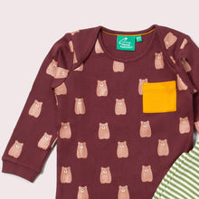 Load image into Gallery viewer, Little Green Radicals Brown Bears Organic T-Shirt & Jogger Playset