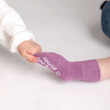 Load image into Gallery viewer, Squid Socks Orchid - Non-Slip Baby Socks in Lilac, Lavender, Plum Colors