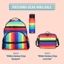 Laden Sie das Bild in den Galerie-Viewer, Wildkin Rainbow Stripe Stainless Steel Water Bottle – 18 oz