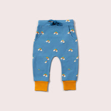 Load image into Gallery viewer, Little Green Radicals Blue Rainbows Organic Comfy Joggers