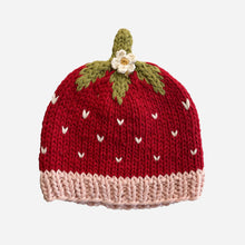 Load image into Gallery viewer, The Blueberry Hill Addie Strawberry Beanie – 100% Cotton Baby Hat
