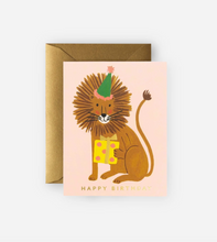 Load image into Gallery viewer, Rifle Paper Co. Lion Birthday Card