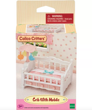 Load image into Gallery viewer, Calico Critters Crib With Mobile