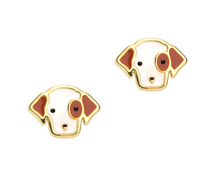 Load image into Gallery viewer, Girl Nation Perky Puppy Cutie Stud Earrings